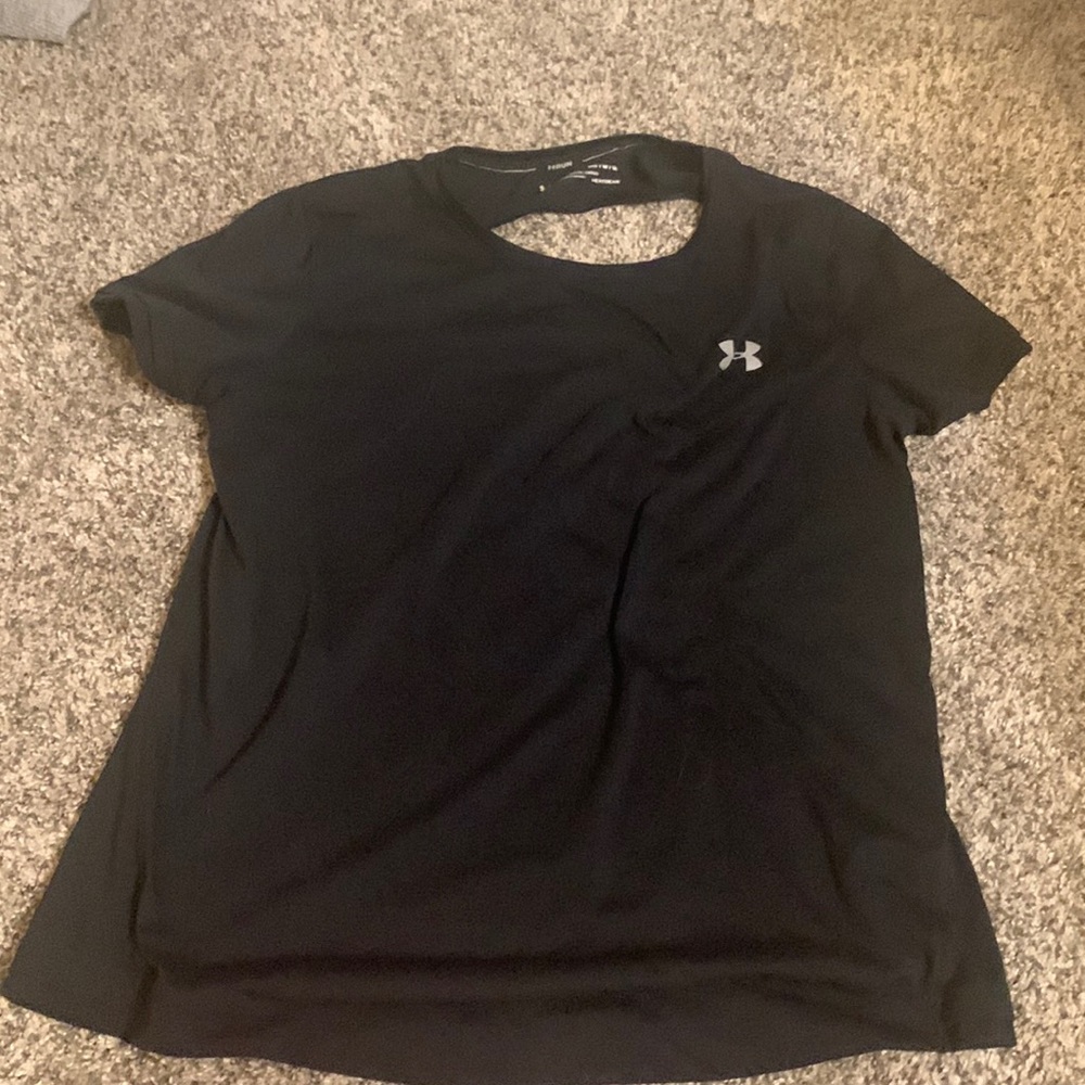 Black athletic tee shirt